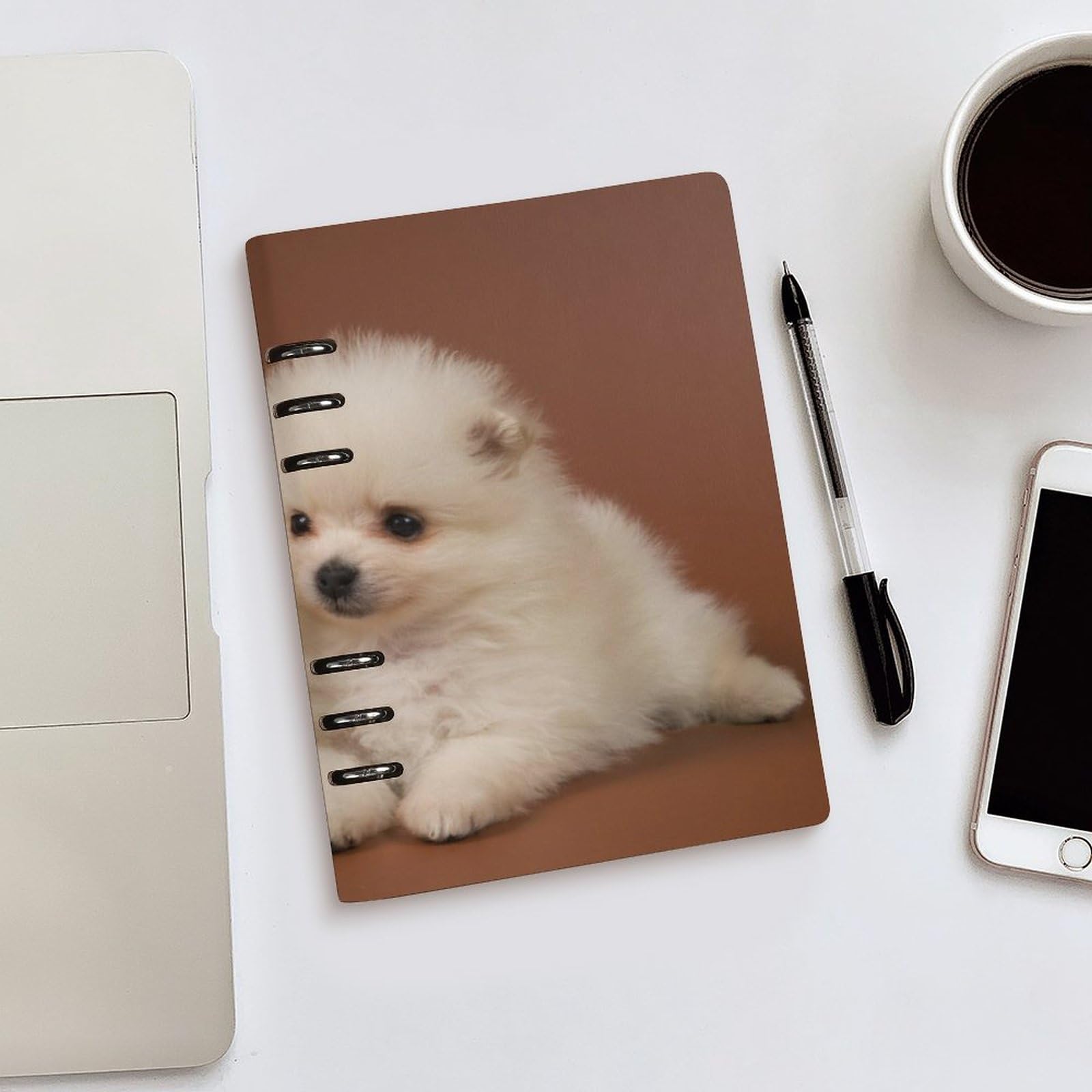 ぽめまるページ Amazon | ノート ポメラニアン かわいい いぬ 犬 システム手帳